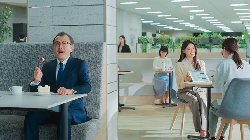 吉田鋼太郎さん、土屋太鳳さん出演 SKYPCE 商品CM