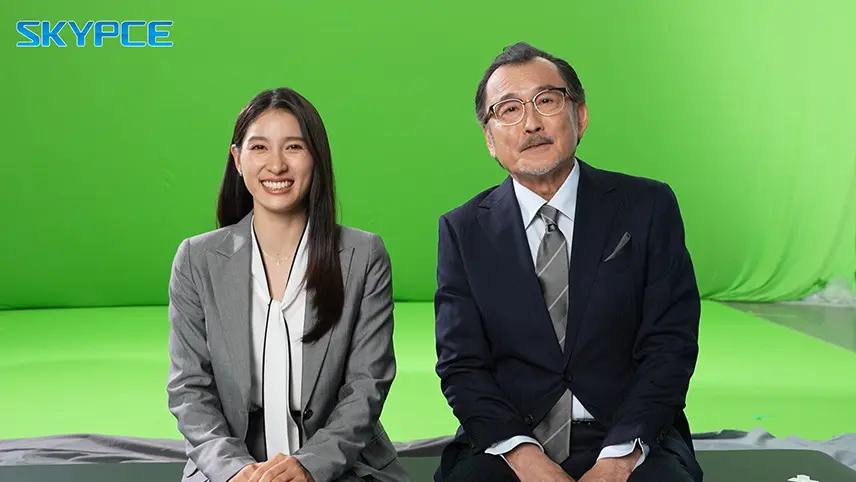 吉田鋼太郎さん、土屋太鳳さ出演 営業名刺管理 SKYPCE 商品CMメイキング映像