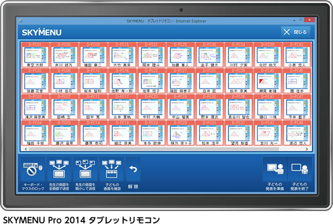 SKYMENU Pro 2014 タブレットリモコン