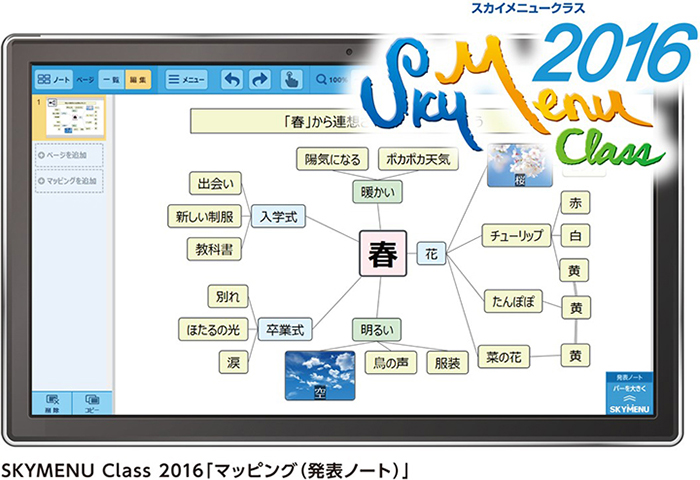 SKYMENU Class 2016「マッピング（発表ノート）」イメージ