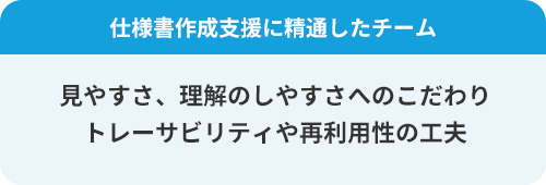 ドキュメント作成力を強化する、仕様書作成チーム